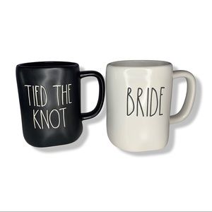 Rae Dunn Ceramic Wedding Gift Coffee Mug Bundle